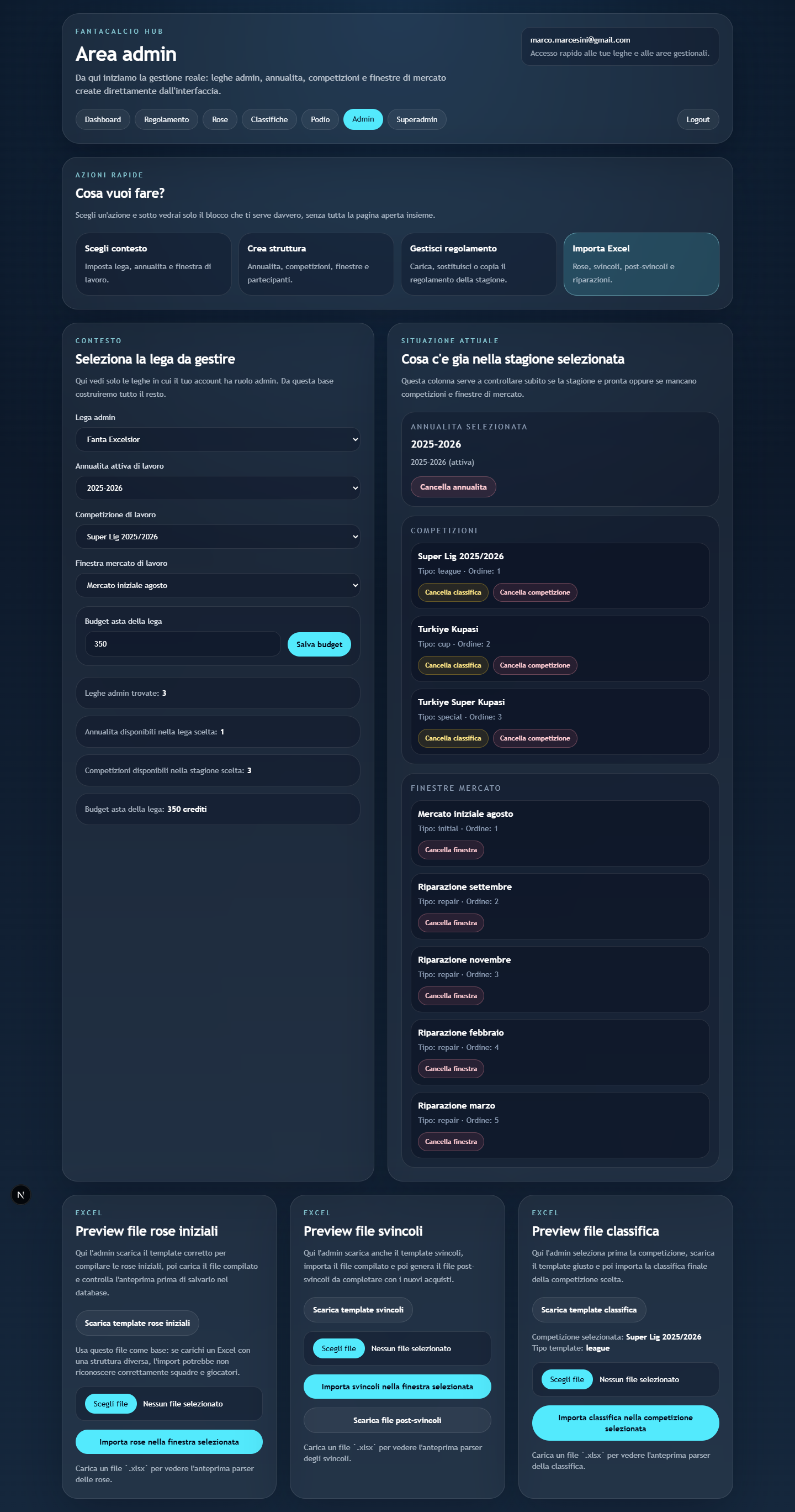 Blocco Preview file rose iniziali.
